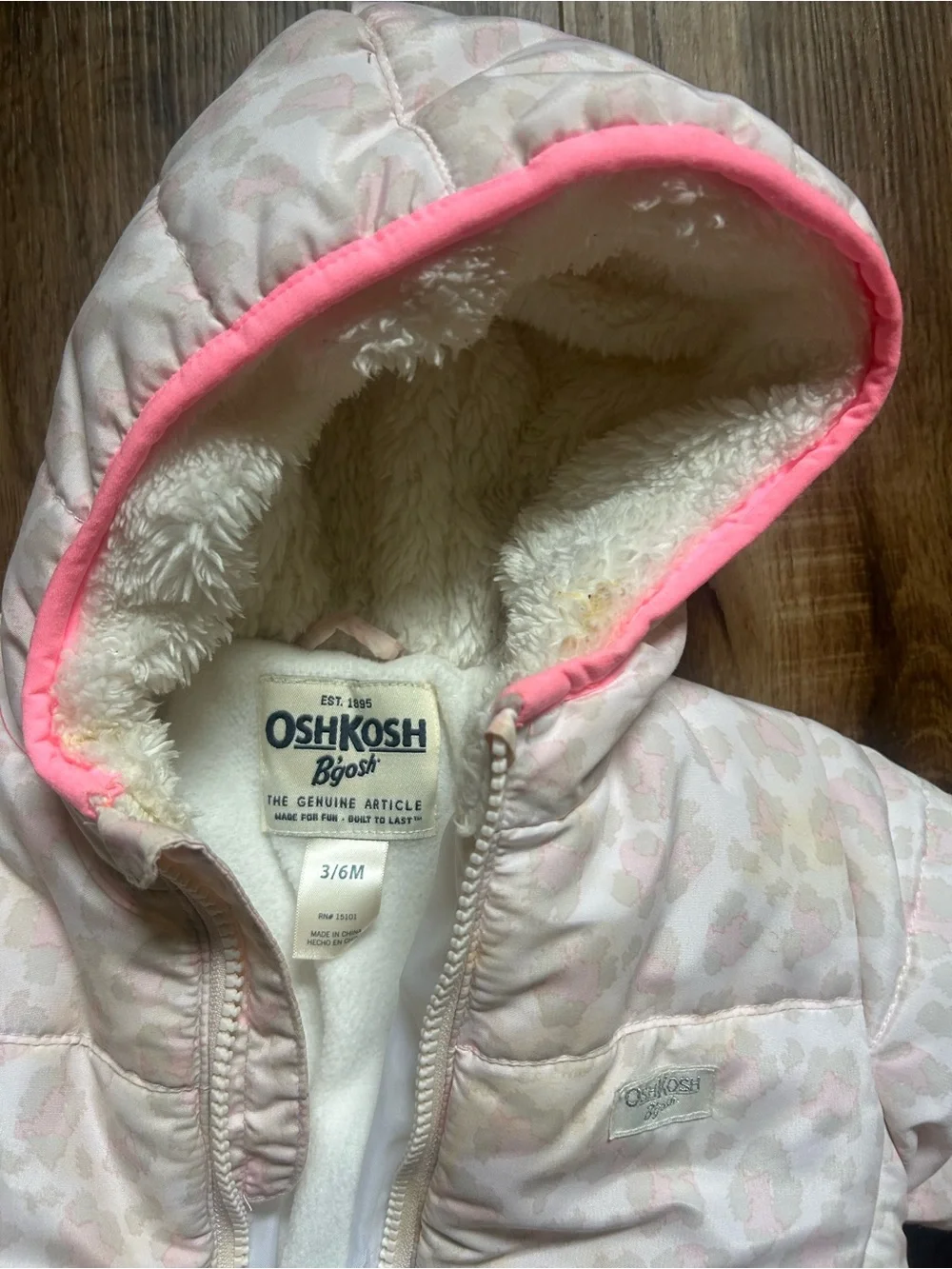3-6 month baby snow suit with booties